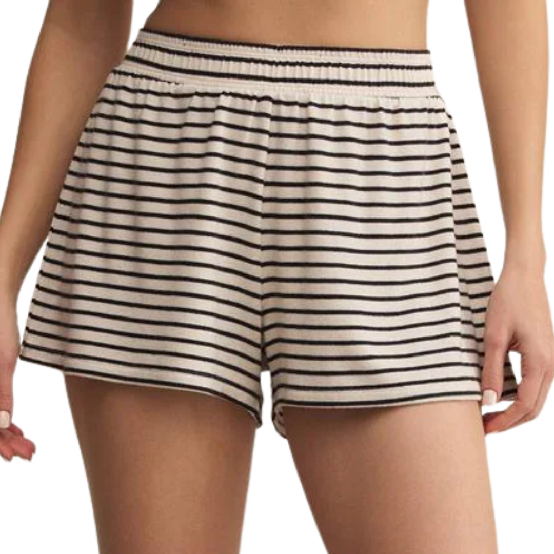 Luxe Stripe Short in Crystal