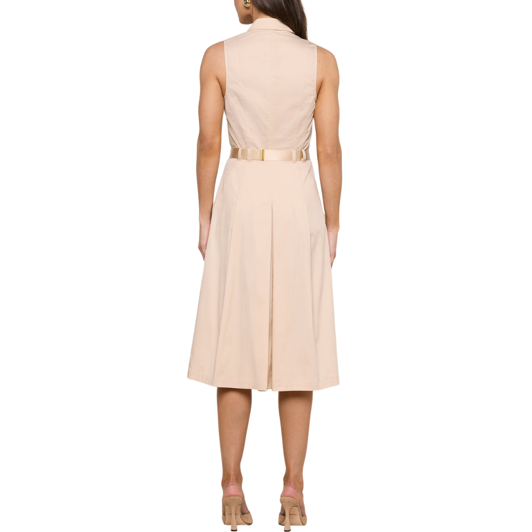 Kylo Poplin Shirt Dress in Biscuit