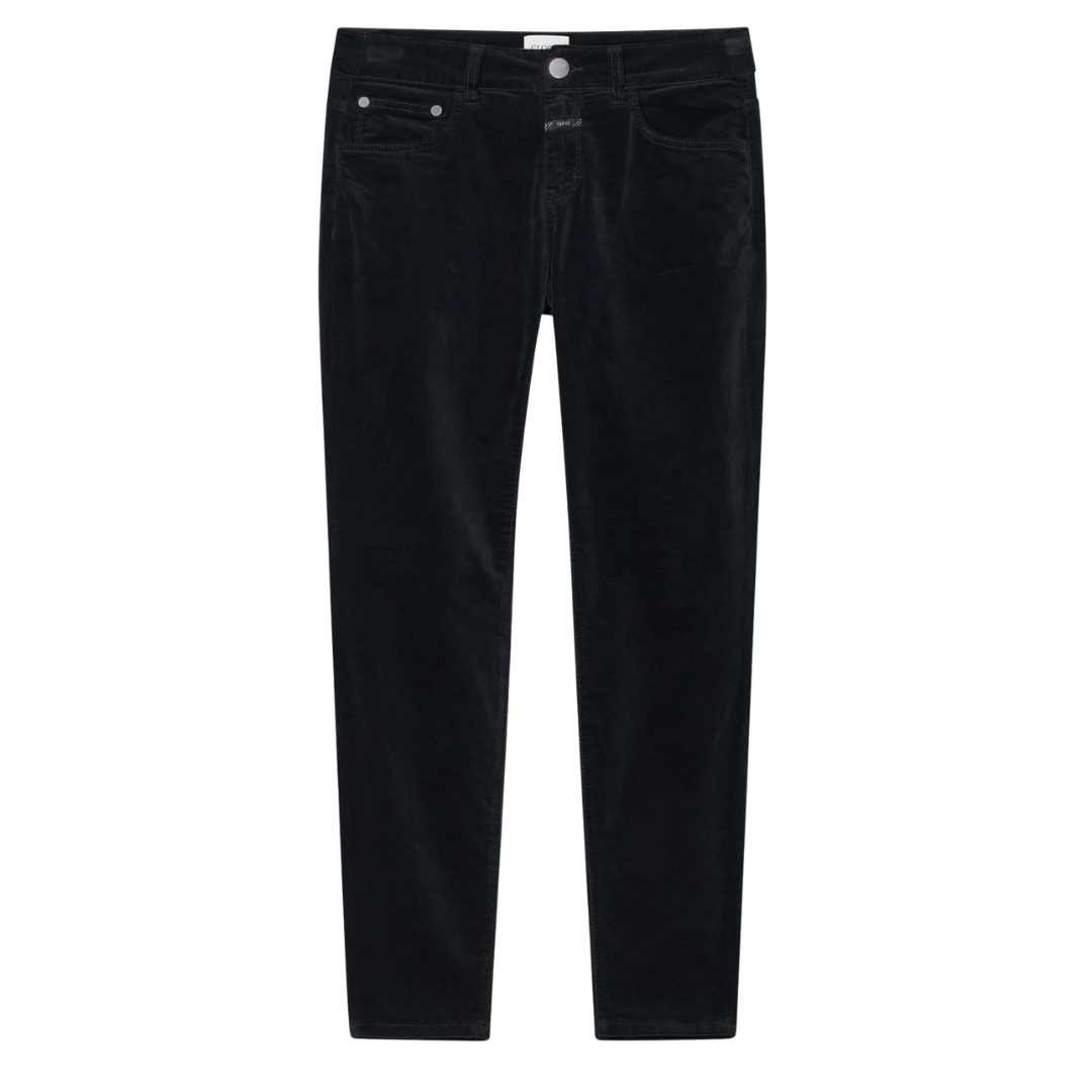 Baker Skinny Velvet Pants 32" in Black