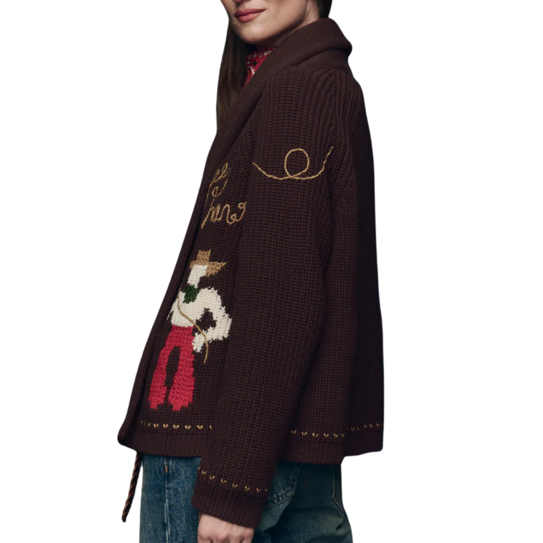 Lasso Lodge Cardigan in Umber