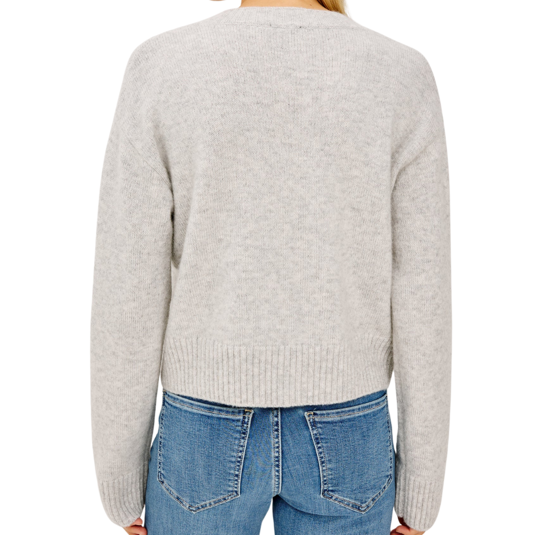 Carre Cardigan in Heather Grey