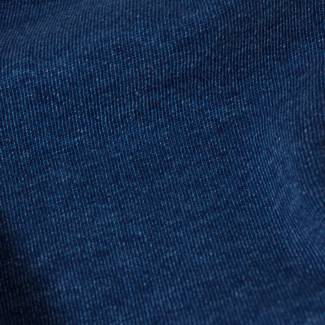 Solace Jersey Denim Mini Dress in Indigo