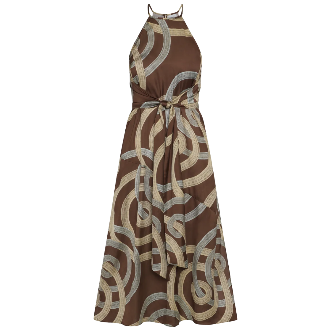 Lisa Dress in Chocolate Halo