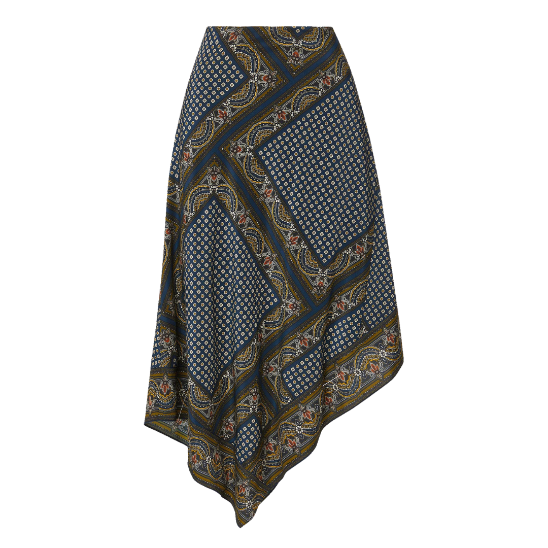 Hartley Skirt in Heritage Navy Multi
