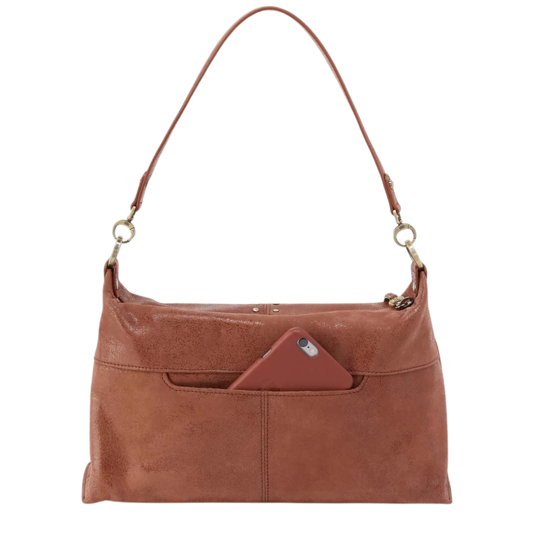 Avon Shoulder Bag in Burnished Saddle