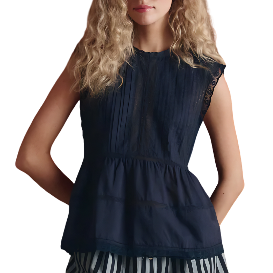 The Sonnet Top in Navy