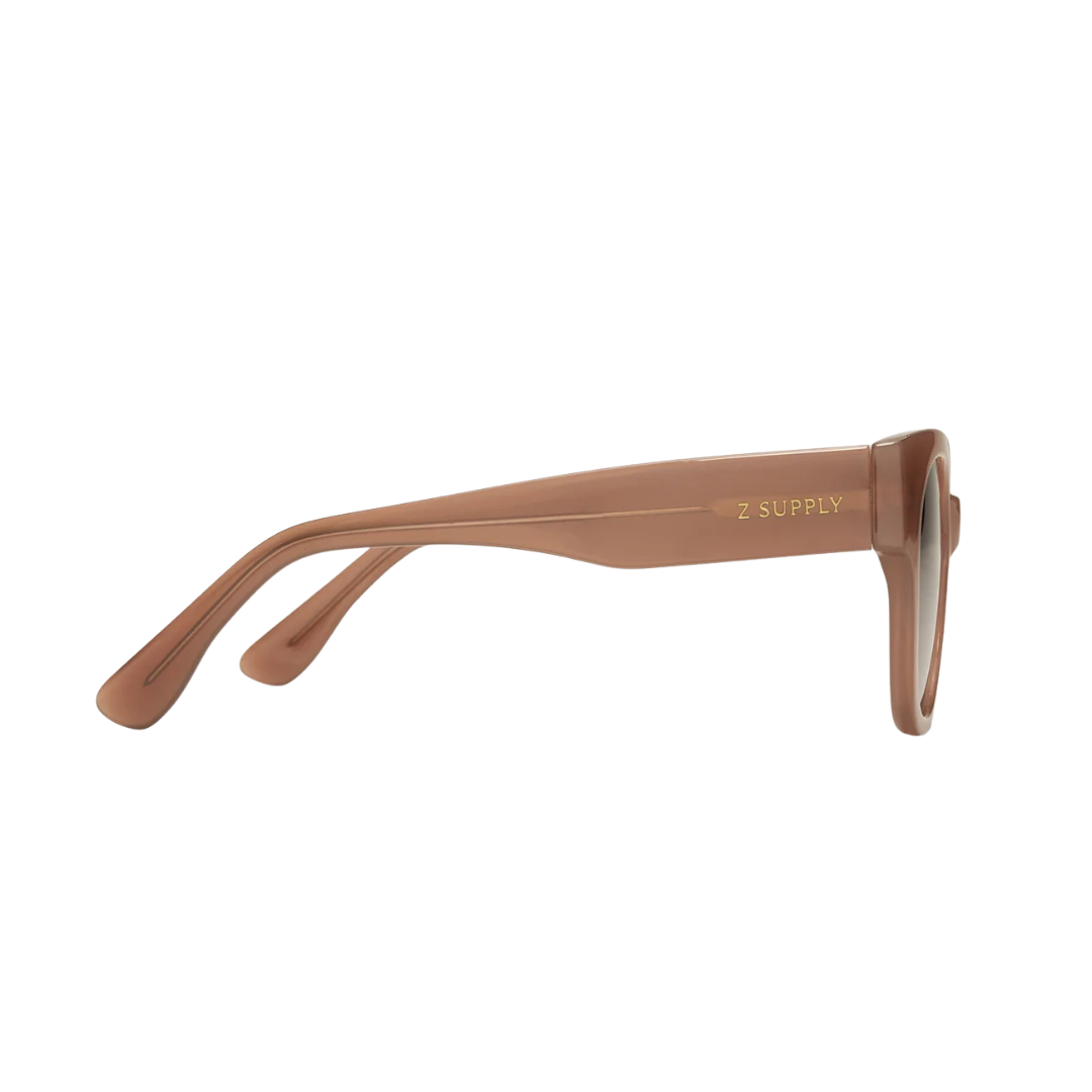 Lunch Date Polarized Sunglasses in Taupe Gradient