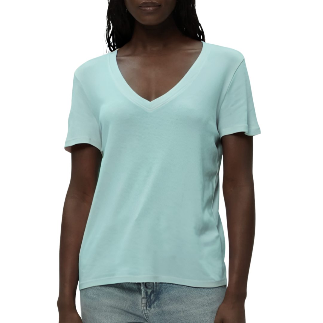 Dylan Classic V-Neck Tee in Serene