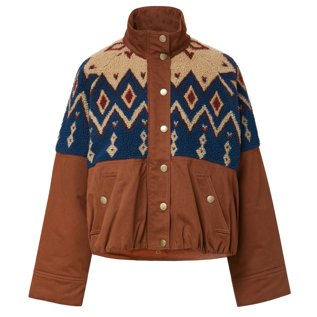Knoll Sherpa Jacket in Deep Ochre