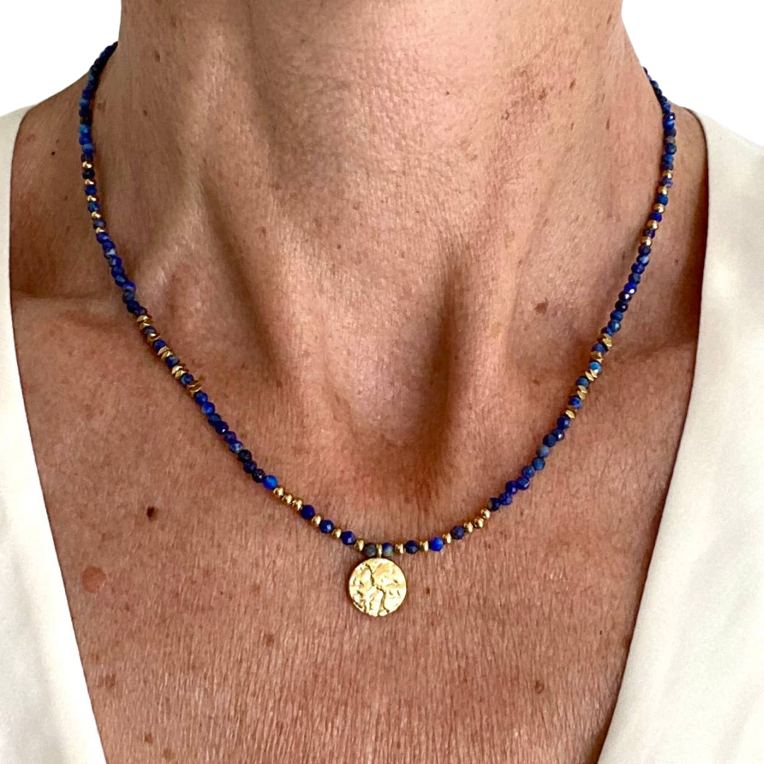 Sinara Necklace in Lapis