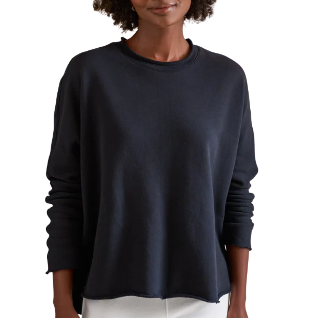 Anna Long-Sleeve Capelet in British Royal Navy