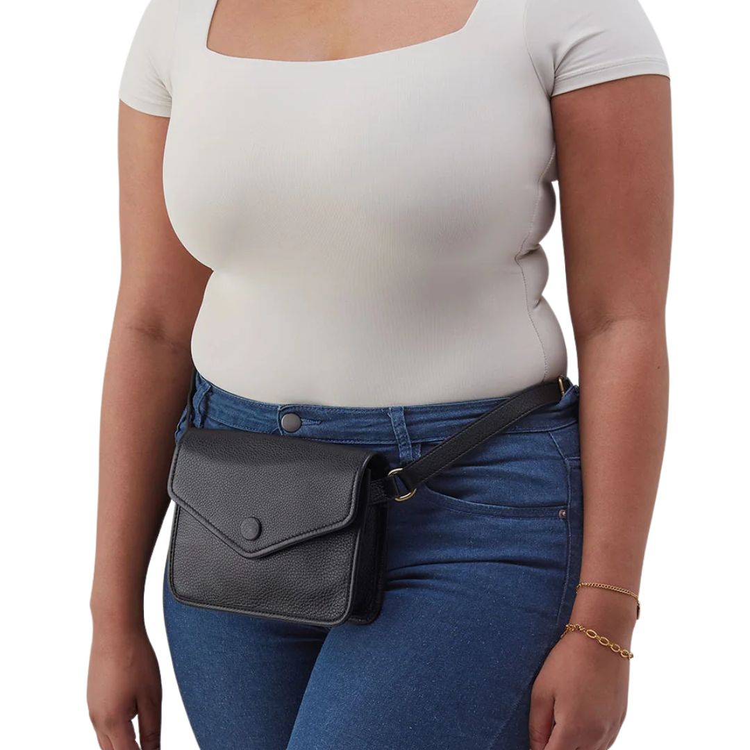 Margot Belt Bag in Black