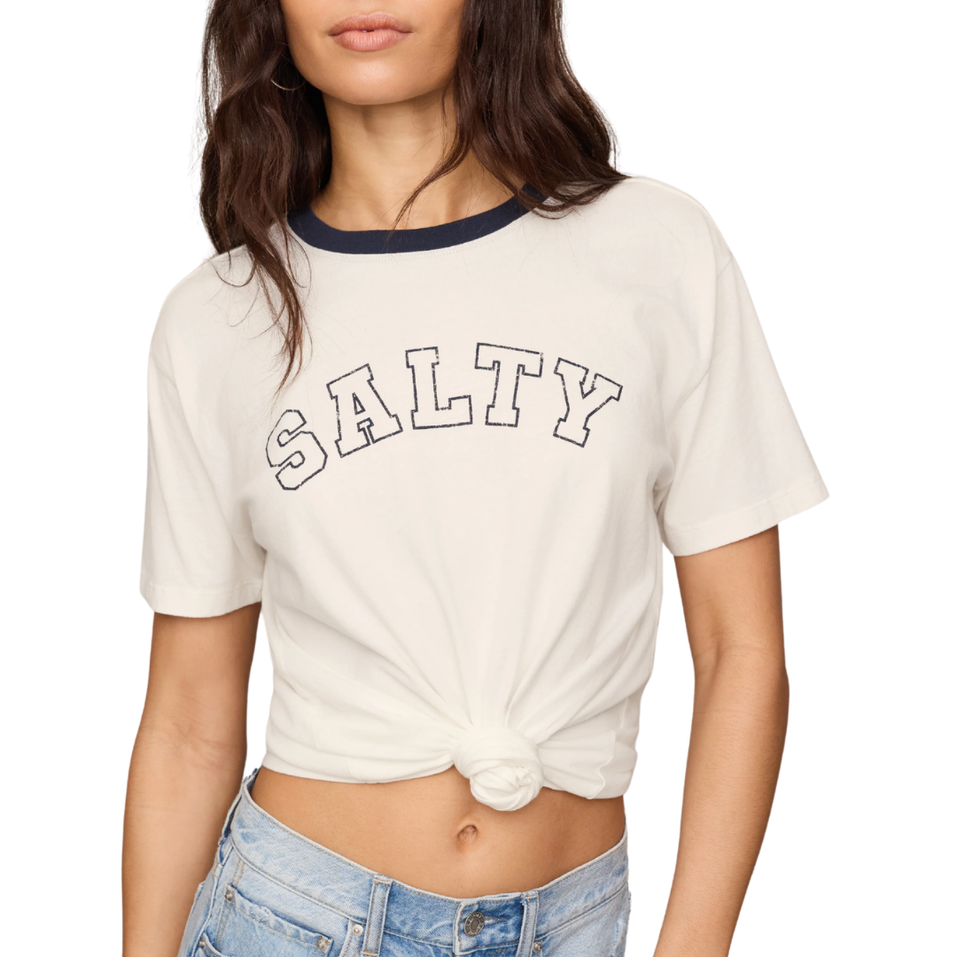 Salty Ringer Boyfriend Tee in Sea Salt