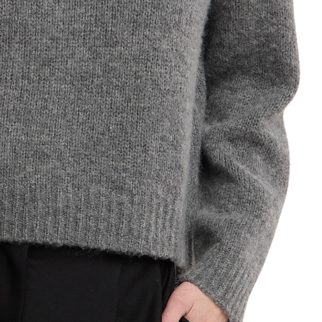June Sweater in Medium Heather Grey