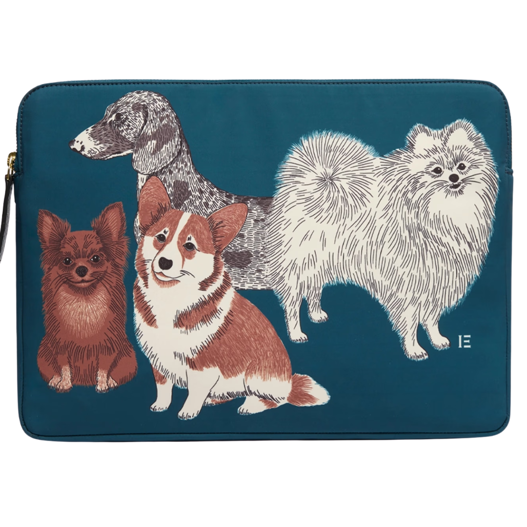 Toutou Laptop Sleeve 14" in Duck Blue