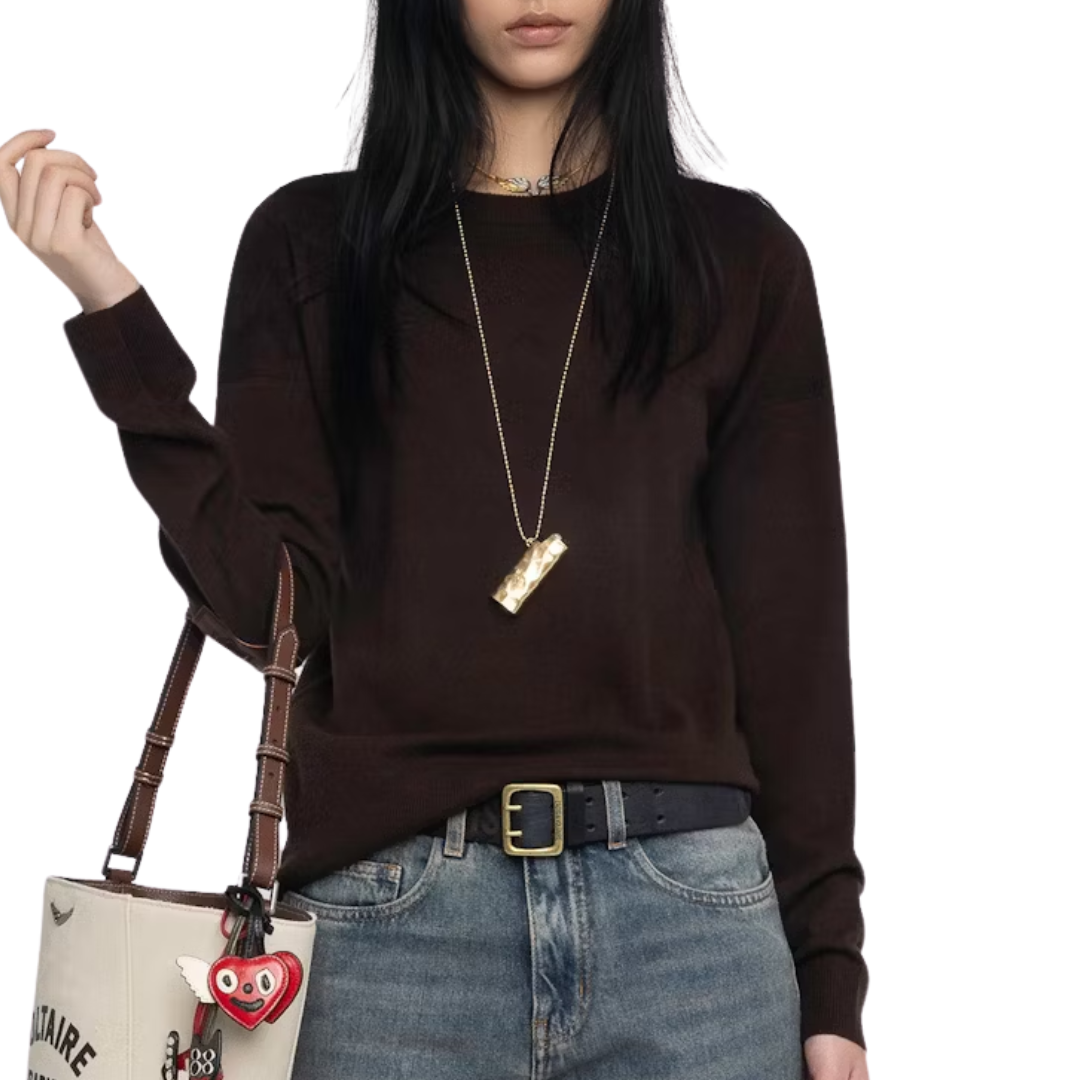 Cici Sweater in Dark Chocolate