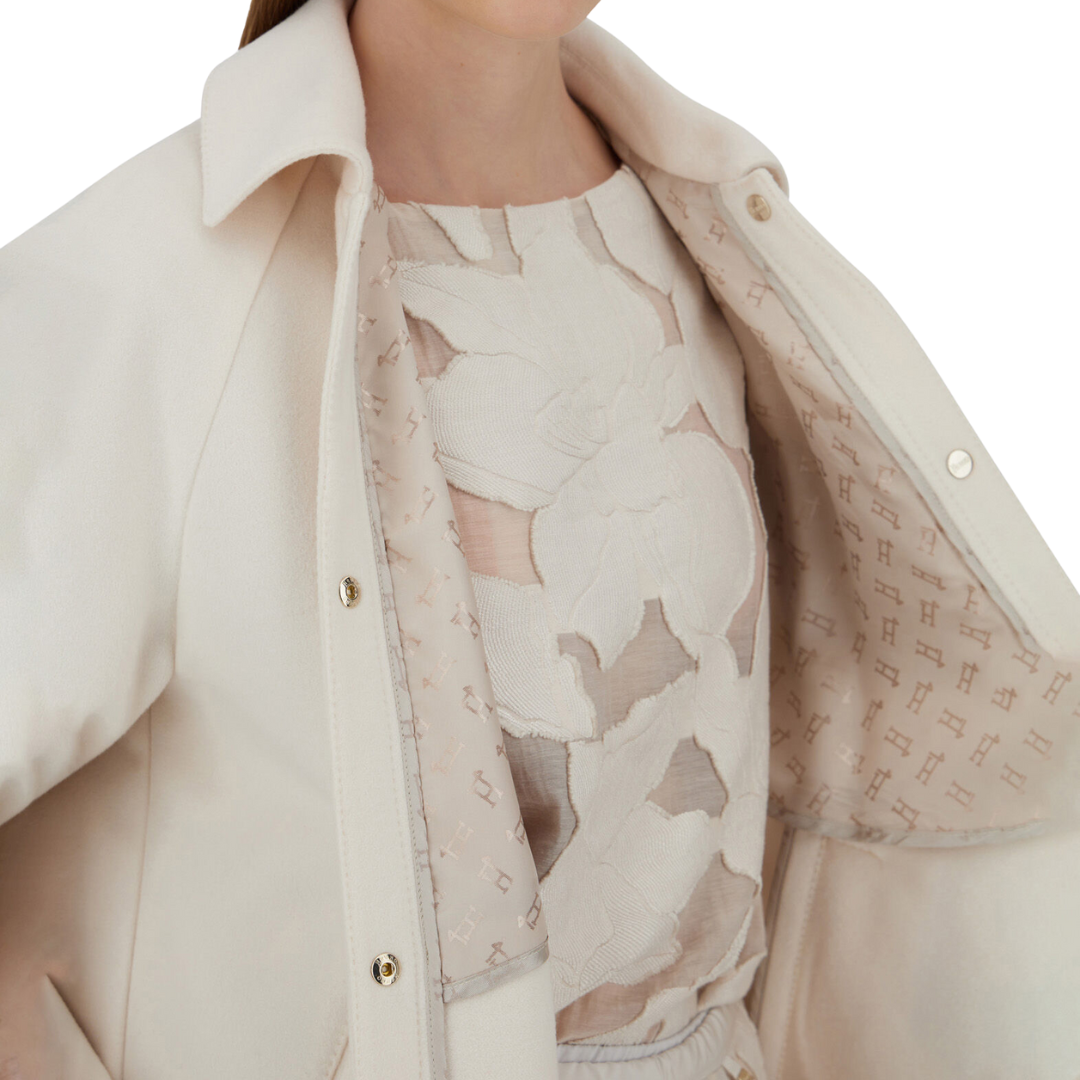 Last Cold Wool Shacket in Cream