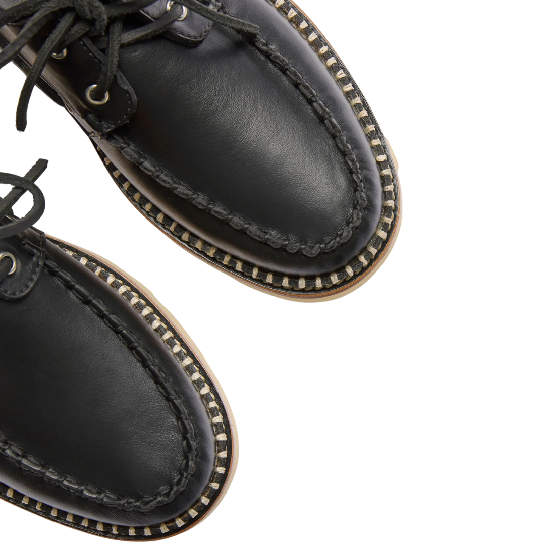 Collins Lug Loafer in Black