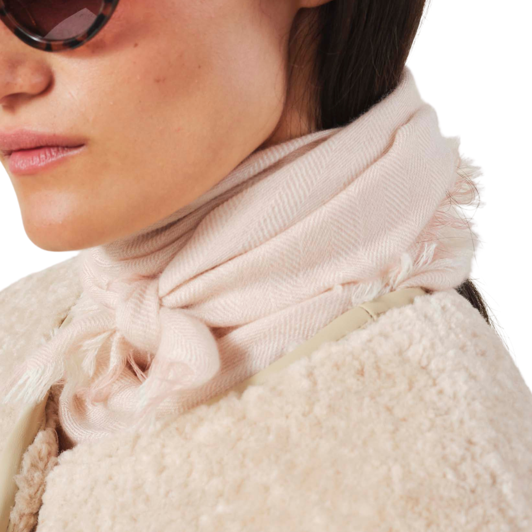 Summer Cashmere Scarf in Pearl