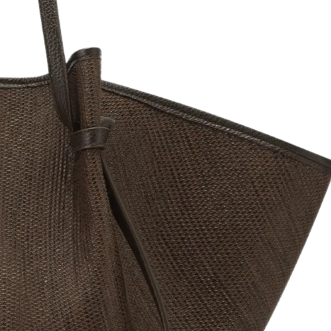 Large Mochi in Fudge Woven Raffia