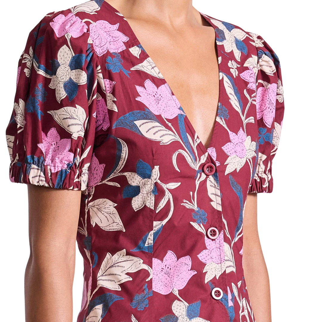 Dia Maxi in Essa Floral Merlot