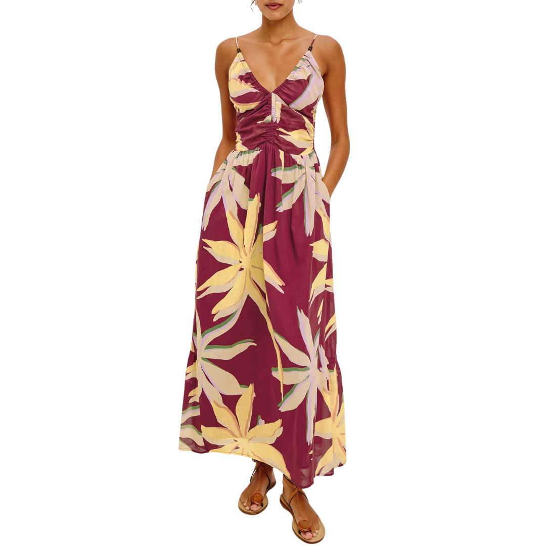 Palm Dress in Red Palma
