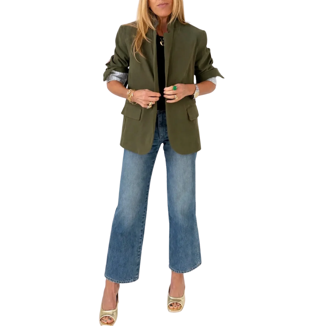 Workday Love Blazer in Army Green