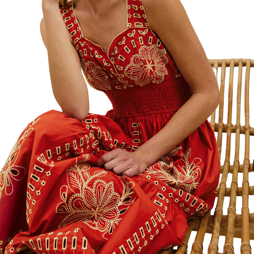 Fawn Dress in Terracotta