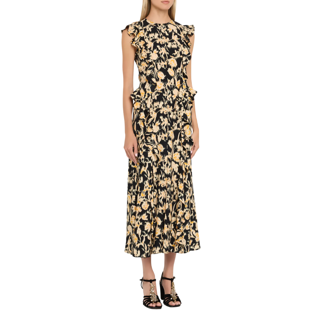 Flo Sleeveless Midi Dress in Tourmaline