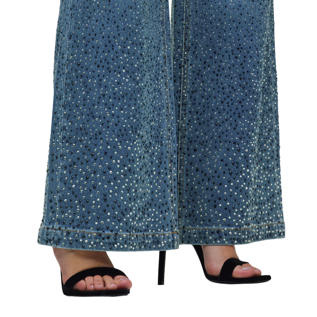 Jodie W/ Stud Detailing in Crystal Blue