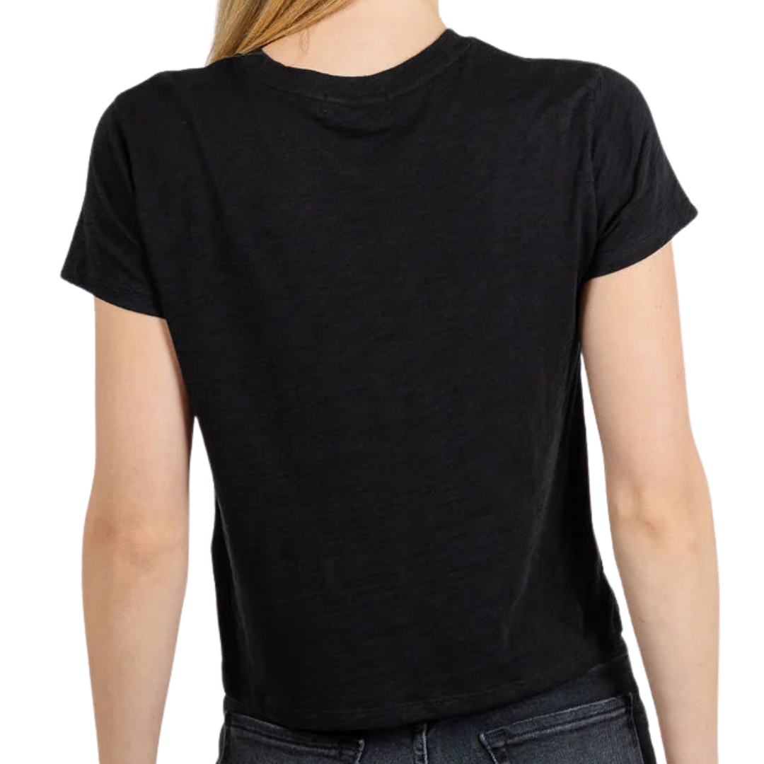 Andie Short Sleeve Tee in Black