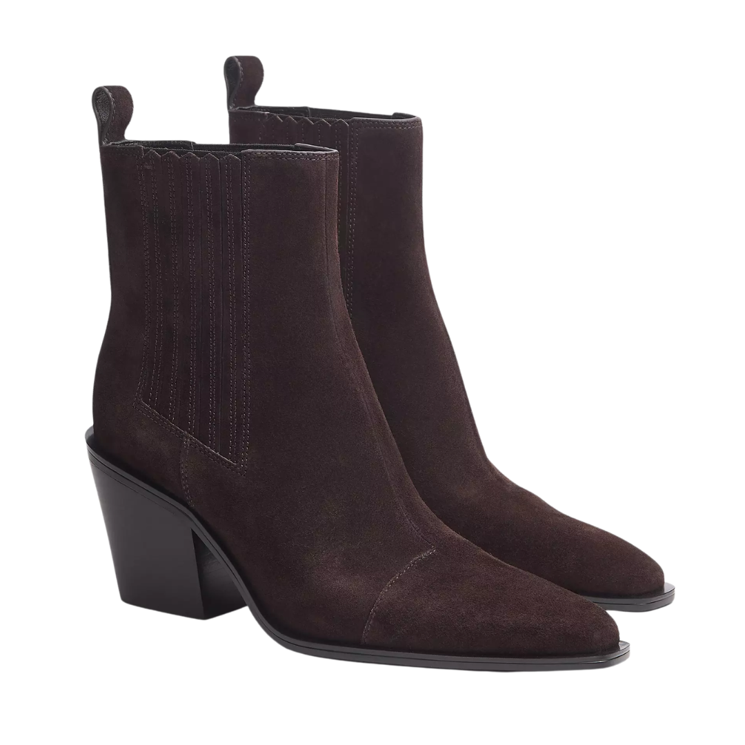 Newbury Suede Chelsea Boot in Dark Chocolate Suede