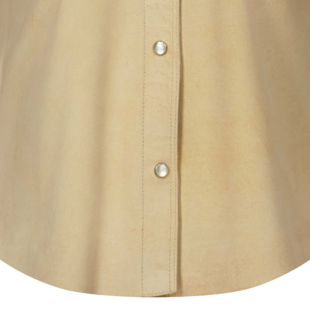 Rowan Waxed Suede Jacket in Chamois