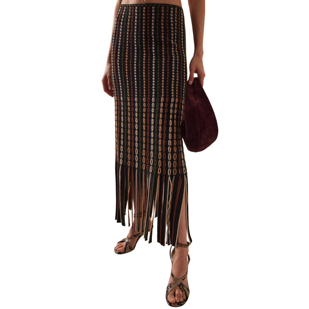 Ineze Knit Skirt in Noctis