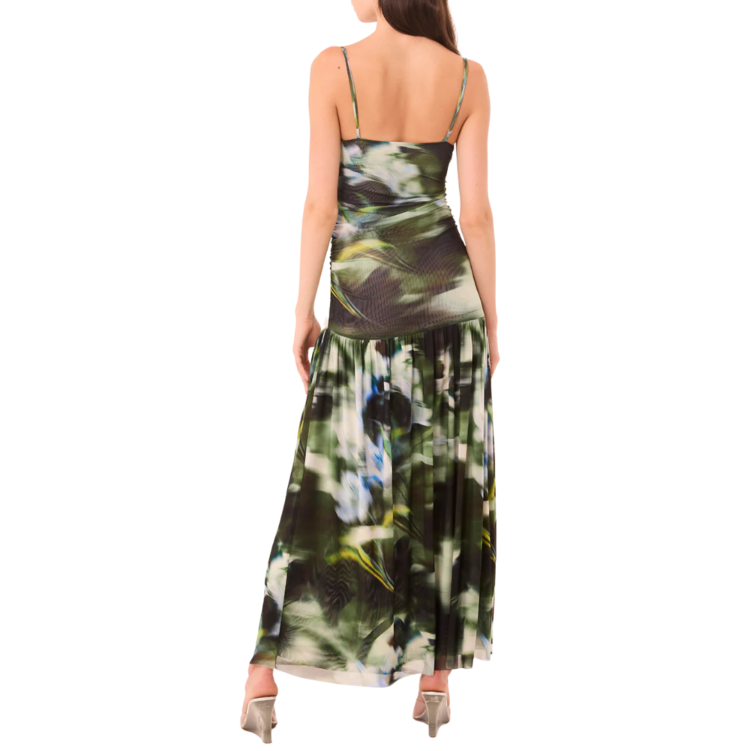 Tala Dress in Blurred Casablanca Lily Mesh