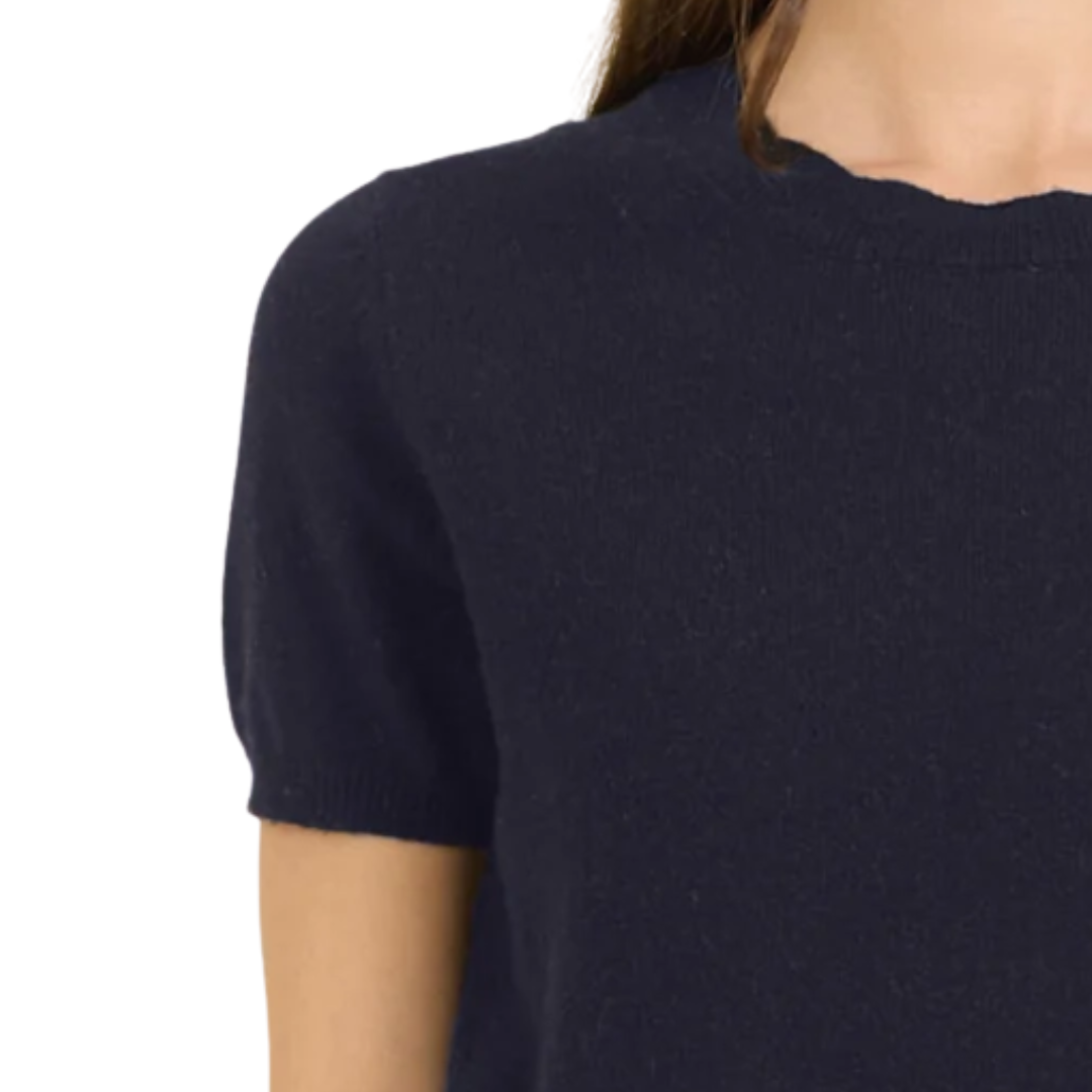 Kadri Cashmere Tee in Navy