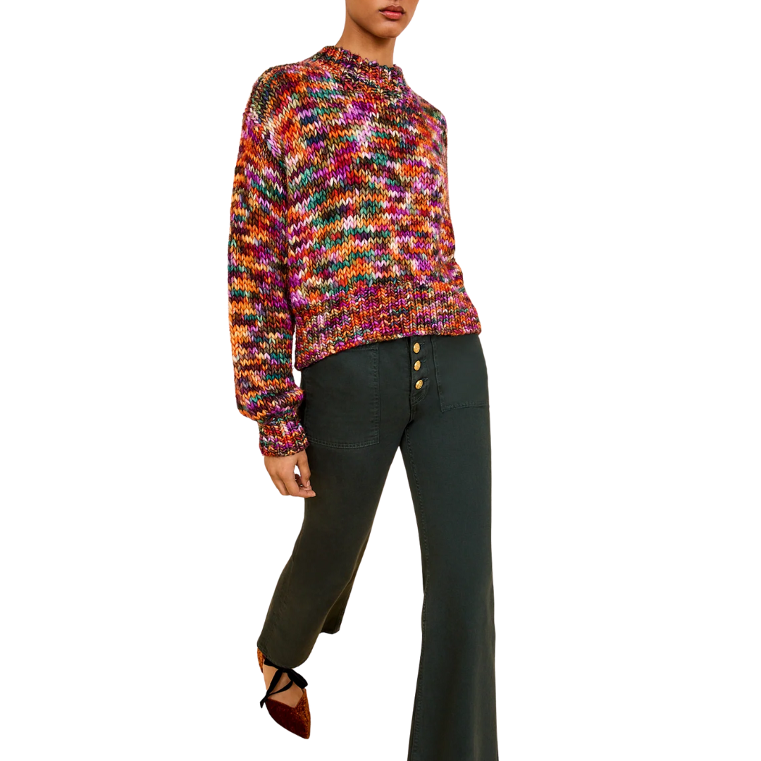 Maude Multicolor Knit Pullover in Quartz