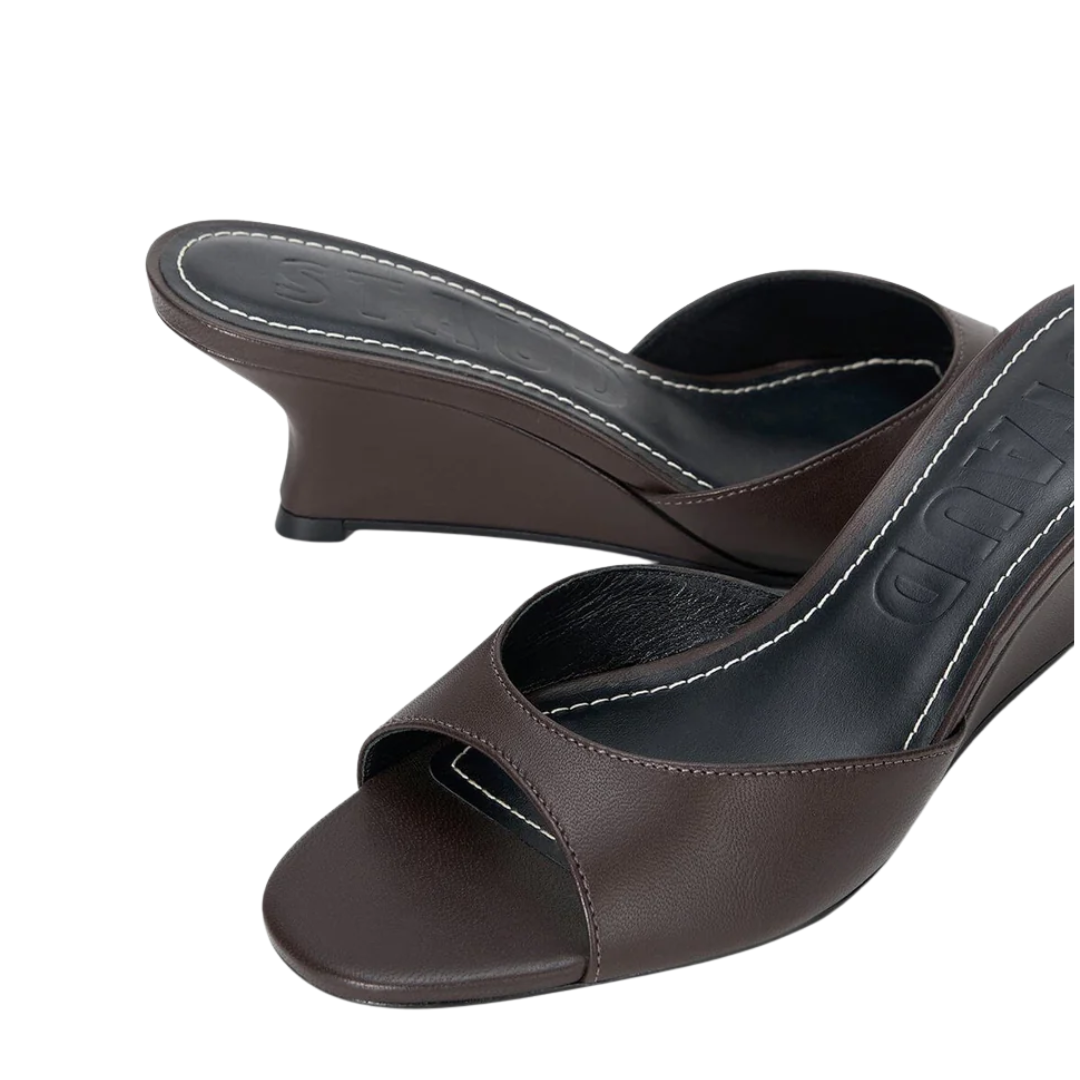 Brigitte Wedge in Espresso