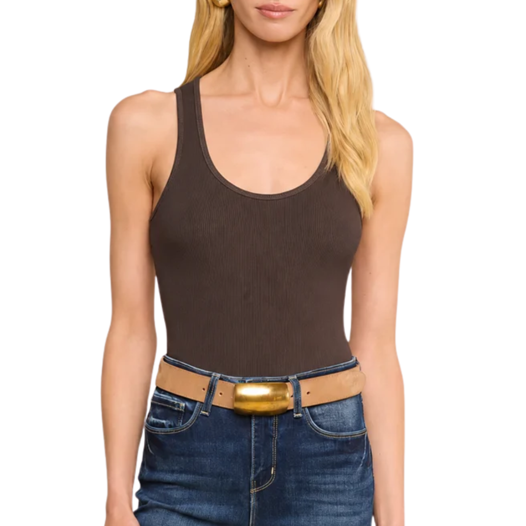 Adira Scoopneck Tank in Dark Java