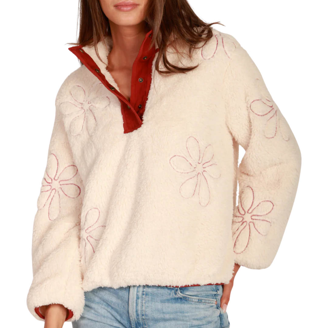 Emma Pullover in Dark Red