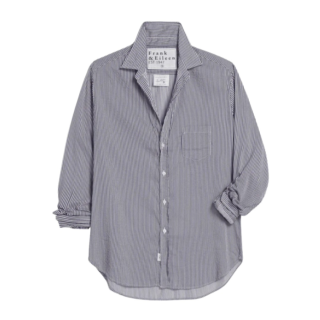 Eileen in Blue, White, Silver Stripe