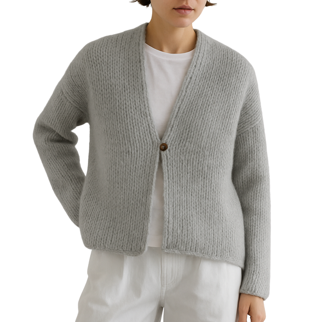 Elim Cardigan in Light Grey