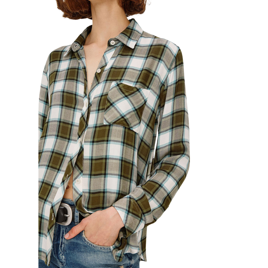 HunterShirt in Olive Stone Blue