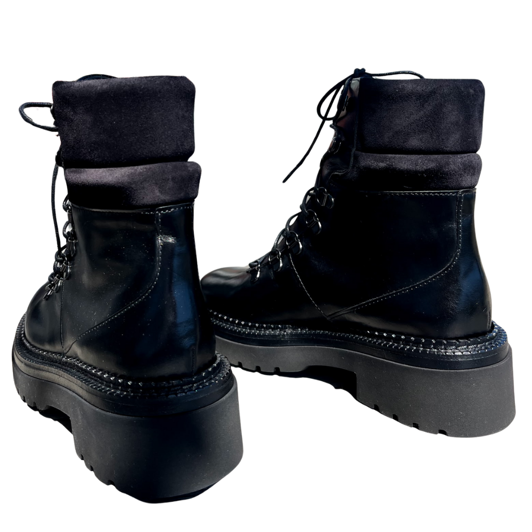 Siena Lace Up Boots in Sierra Black