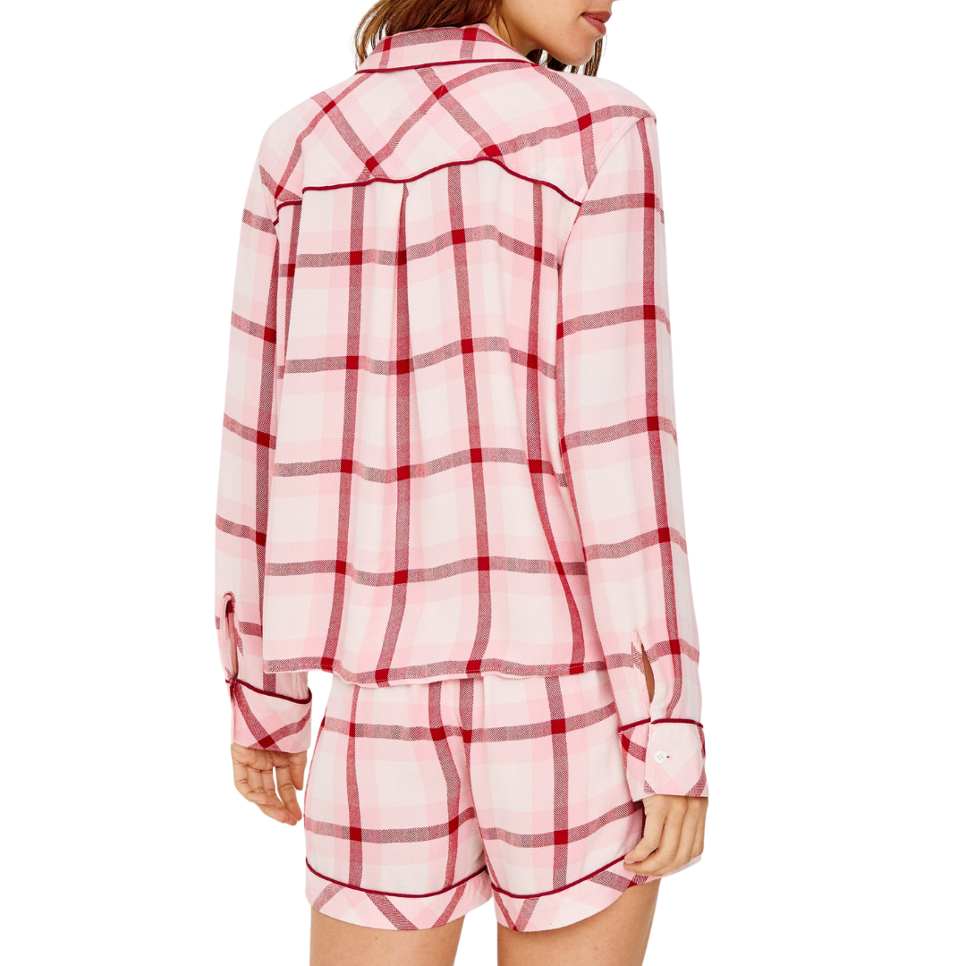 Kellen Pajama Set in Pink Cherry