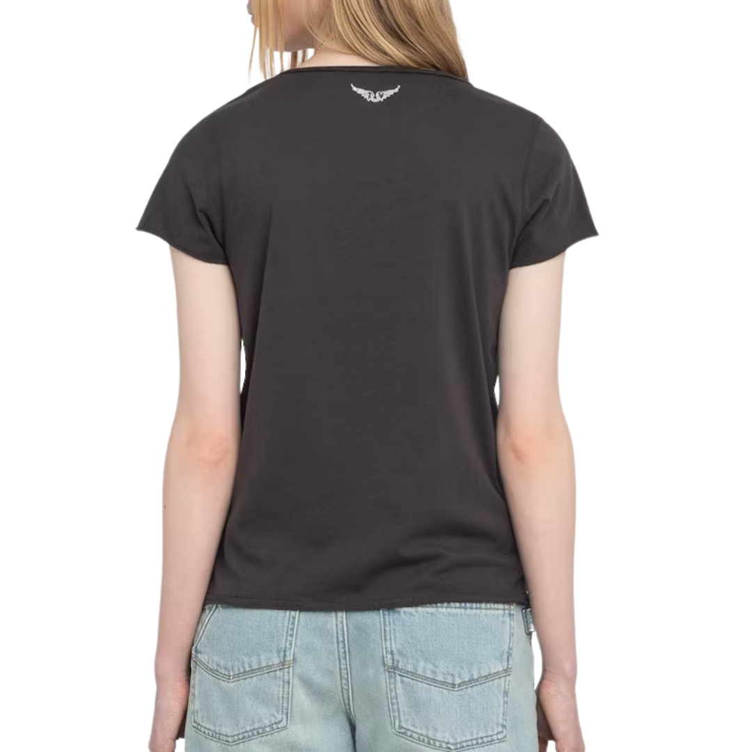 Henley T-Shirt Tuni in Dark Chocolate