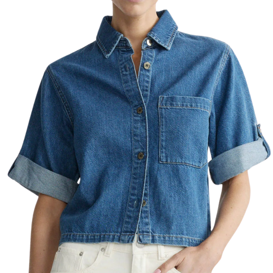 Montauk Shirt Cuffed Sleeve in North Beach