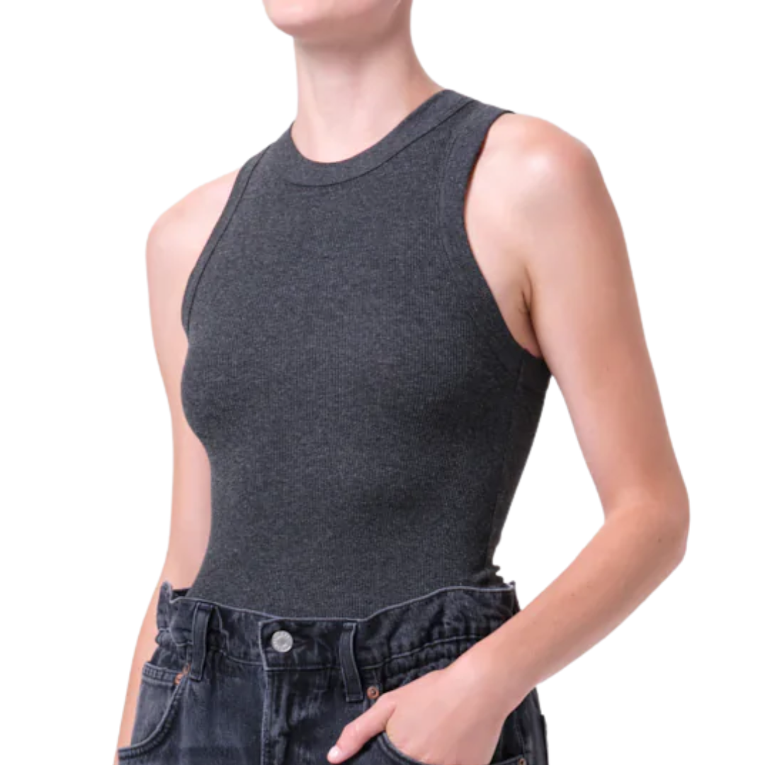 Leigh Tank in Charcoal Heather