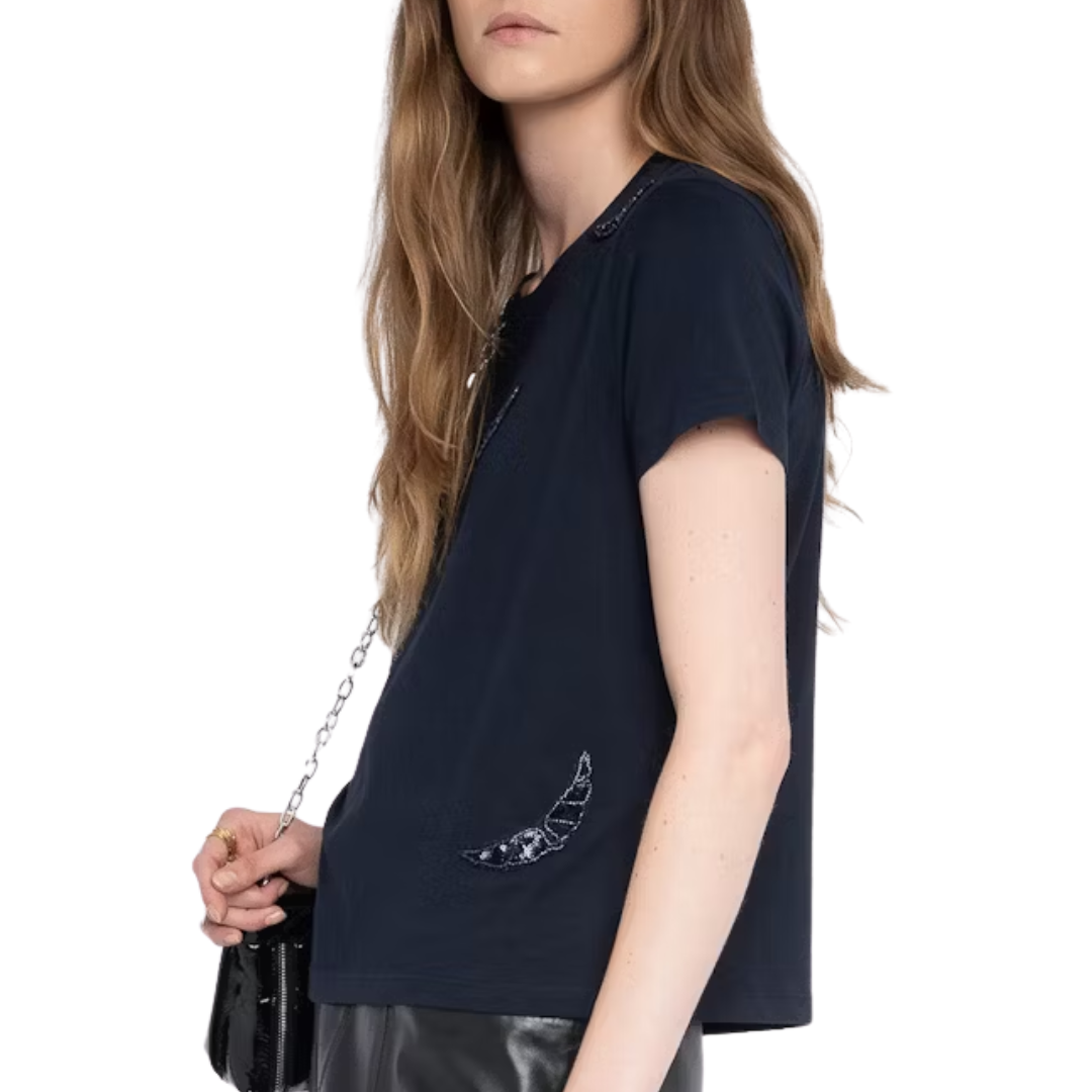 Alys T-shirt in Encre