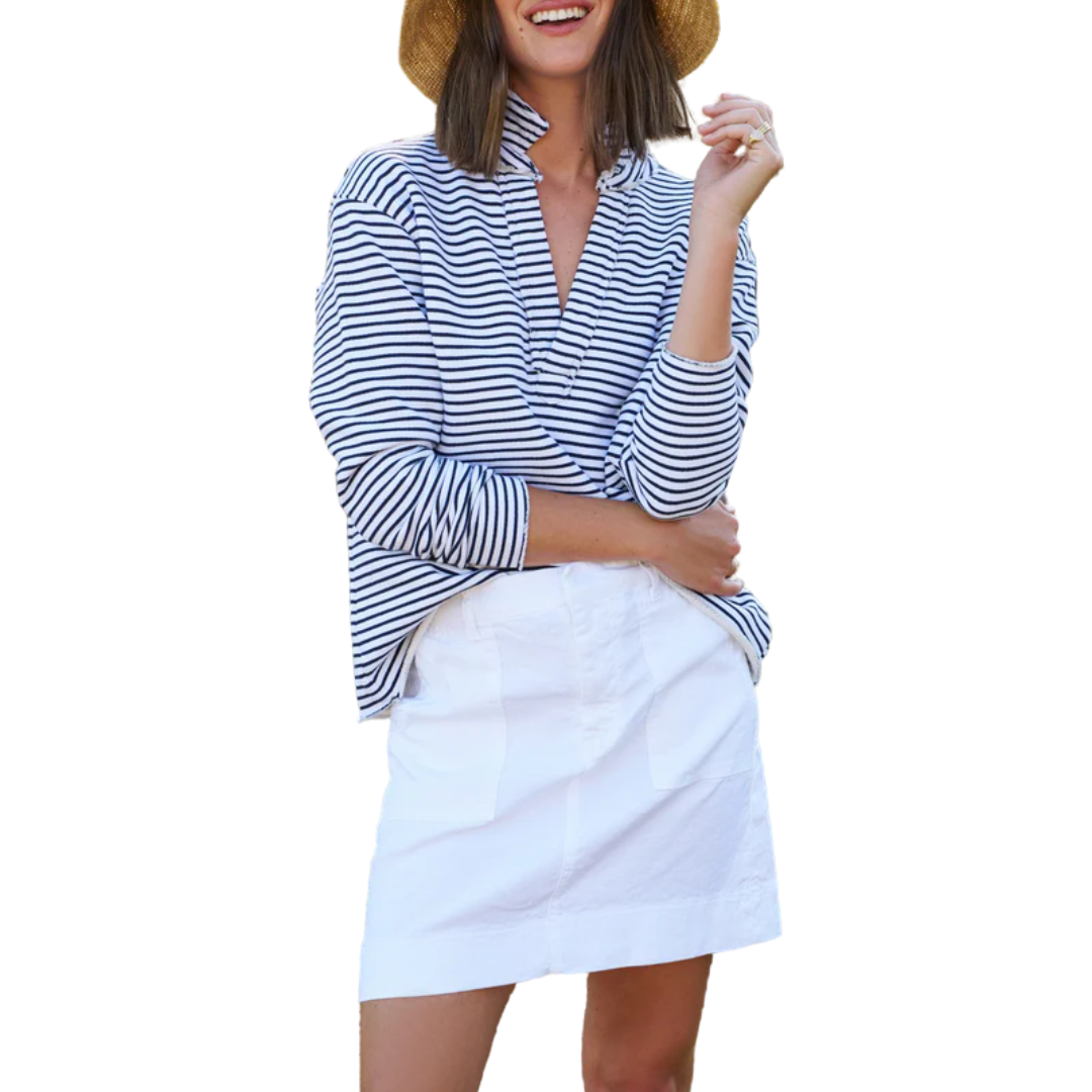 Jameson Skirt White Linen